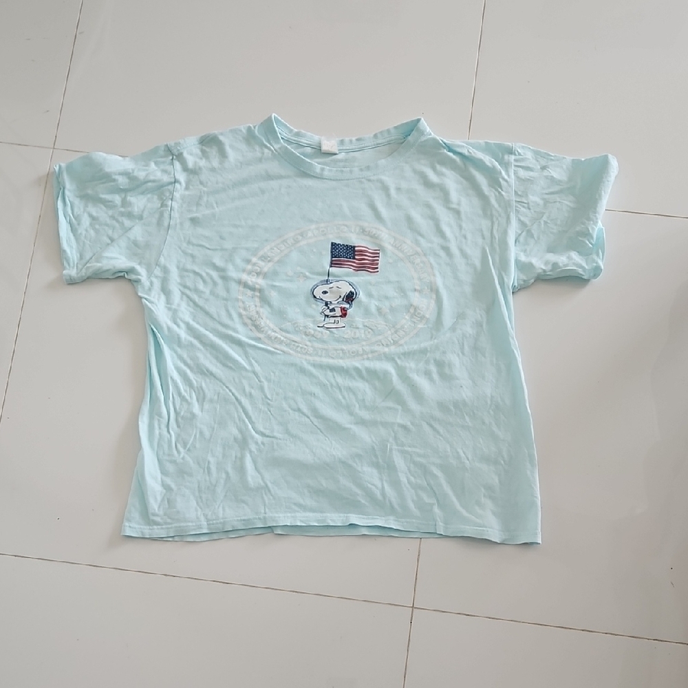 Peanuts Snoopy Moon Landing Apollo 11 59th Anniversary T Shirt. Large.